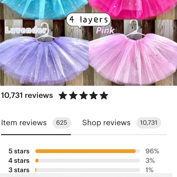 Sparkle Tutu 4 full layer baby to adult - Picture 8 of 8